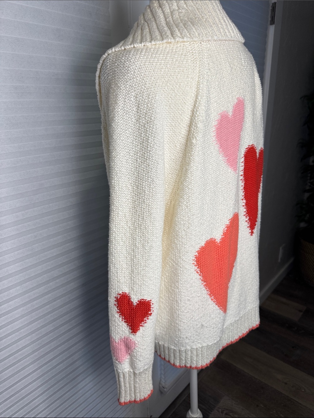 Anthropologie Maeve Heart Cardigan Sweater MK131 - Picture 8 of 11